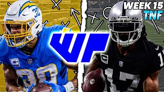 Raiders Vs Chargers  Fantasy amp Betting Thursday Night Football Preview Week 15 [upl. by Dorsman]