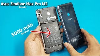 Asus Zenfone Max Pro M2 Open Back Panel  Battery Disconnecting  Zenfone Max Pro M2 Disassembly [upl. by Nabla249]