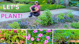 Planting Flowers For Curb Appeal  Front or Side Walkway [upl. by Yelrehs]