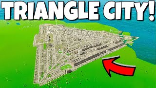 Engineering the perfect TRIANGULAR CITY in Cities Skylines 2 [upl. by Onifled]