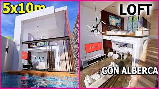 🔴 HERMOSO LOFT 5X10m Con Alberca 🔥 [upl. by Annay480]