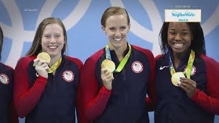 Breaking Barriers  Texas Simone Manuel becomes first African American woman to win individual Olym [upl. by Lachish]