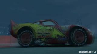 Night race Biggest Track Lightning McQueen car disney pixar car by onegamesplus [upl. by Gena]