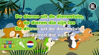 DE DIEREN UIT DE DIERENTUIN  Kinderliedjes  Karaoke  Minidisco [upl. by Ogilvie]