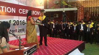 FMS Delhi Convocation MBA on 7th April 2018 Mir Noaman Ali [upl. by Loutitia]