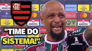 TIME DO SISTEMA Felipe Melo provocou após Fluminense 0x2 Flamengo [upl. by Niobe788]