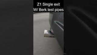 370z Z1 single exit exhaust W Berk test pipes [upl. by Ivett]