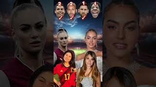 Wags football player ronaldo ishowspeed messi neymar georginarodriguez antonella celine [upl. by Ariay392]