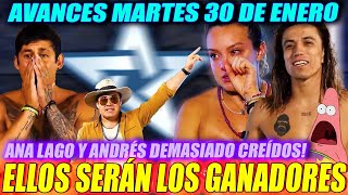 Avances cap 74  Martes 30 de Enero  Ana se queja absurdamente y Andrés no soporta victorias ROJAS [upl. by Reppep]