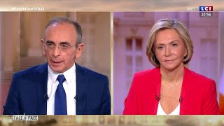 Le FaceàFace  Éric Zemmour face à Valérie Pécresse [upl. by Ahouh]