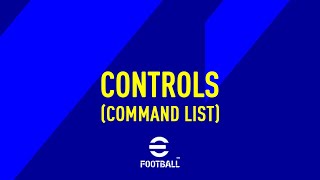 eFootball 2022 Controls Command List [upl. by Kassity]