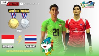 🔴 FINAL  Mans volleyball INDONESIA VS THAILAND  21’’ST ASEAN UNIVERSITY GAMES 2024 [upl. by Airbmak]