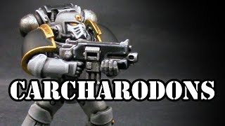 How to paint Carcharodons Space Marines [upl. by Hsinam]