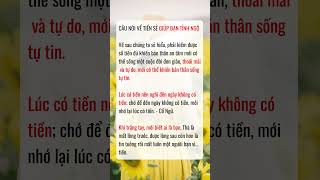 Câu nói Thâm Thúy về TIỀN giúp bạn Tỉnh Ngộ P1 baihoccuocsong phattrienbanthan [upl. by Mayce]