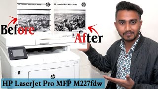 How to fix Black lining problem in Hp LaserJet Pro MFP M227fdw printer InfotechTarunKD TarunKD [upl. by Catharine]