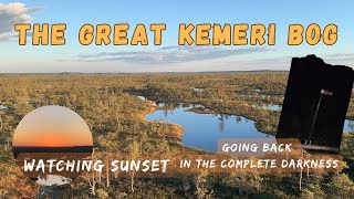 Sunset at the beautiful bog  Hiking at Great Kemeri Bog  Silent Hiking [upl. by Noiroc]