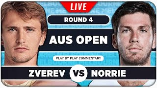 ZVEREV vs NORRIE • Australian Open 2024 R4 • LIVE Tennis PlaybyPlay Stream [upl. by Busby]