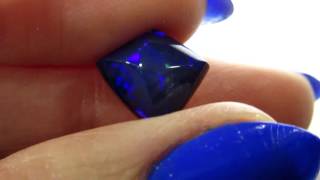 Rare Volcanic Tintenbar Opal with unusual facet cut [upl. by Remas490]