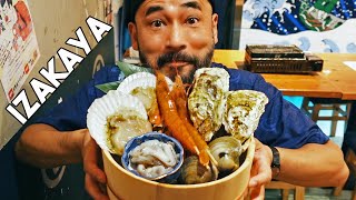 Freshest Local Seafood amp Okinawan Wagyu Beef IZAKAYA Food Tour [upl. by Beichner572]