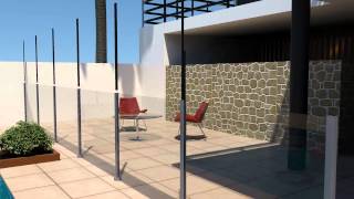 WA Pool Fencing  Semi Frameless Aluminium Post Surface Mount [upl. by Sisco325]