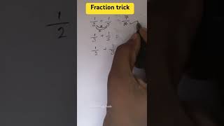 Fraction addition trick maths fractions addition mathstricks [upl. by Caspar]