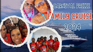 Carnival Breeze Family Cruise Vlog Cozumel Mexico Embarkation Day  Balcony Room Tour Pt 1 [upl. by Annoirb]