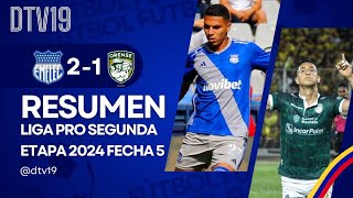 Emelec vs Orense l 21 Resumen y goles del partido  LigaPro 2024  Segunda Etapa Fecha 5 [upl. by Ynnod]