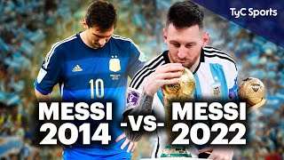 MESSI 2014 vs MESSI 2022 ¿EN CUÁL JUGÓ MEJOR ⚽ LA MAGIA DE LIONEL MESSI EN LAS FINALES DEL MUNDO 🔥 [upl. by Sidwel]