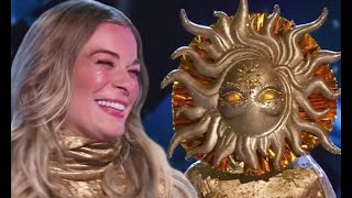 The Masked Singer LeAnn Rimes removes Sun mask after winning season [upl. by Relyuhcs]