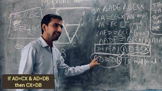 MidPoint theorem class 9 CBSE ICSE [upl. by Haimerej110]