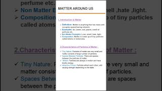 quotMatter Around Us  Complete Chapter Notes in 60 seconds quot ChemistryShortssciencematterexam [upl. by Eilama]