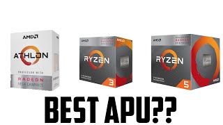 Athlon 3000G vs Ryzen 3 3200G vs Ryzen 5 3400G Benchmarks [upl. by Maroj]