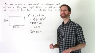 10 1 Video 3 Perimeter and Area Word Problems [upl. by Acirfa]