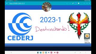 Destrinchando CEDERJ 20231 como é a ´prova [upl. by Earissed]