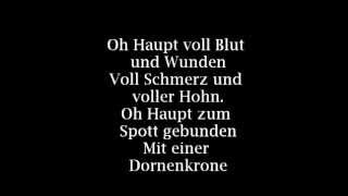 02Die Priester  Oh Haupt voll Blut und Wunden Lyrics [upl. by Ailahtan]