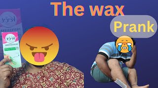 తమ్ముడు మీద wax pranksister revengewaxing strips pranksviralvideo youtube prank trending [upl. by Eeclehc]