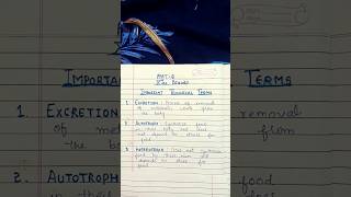 Important biology technical terms biological excretion autotrophic heterotrophs knowledgefacts [upl. by Newkirk421]