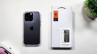 iPhone 14 Pro  Spigen Ultra Hybrid Case Review [upl. by Novi]