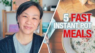 5 FAST TimeSaving Instant Pot Recipes [upl. by Adaiha244]