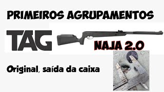 TAG Naja 20 45mm  Primeiros agrupamentos com ela original [upl. by Niroc]