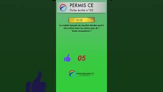 Permis CE  Fiche écrite 05 question 01 quiz [upl. by Micah]