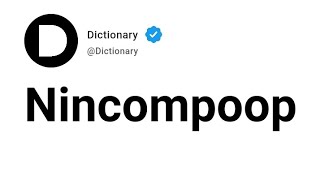 Nincompoop Meaning In English [upl. by Eugenle478]