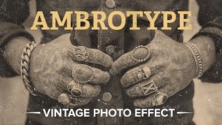 Ambrotype Vintage Photo Effect Photoshop Action [upl. by Aidile]