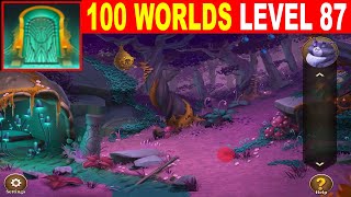 100 Worlds LEVEL 87 Walkthrough  Escape Room Game 100 Worlds Guide [upl. by Hayikat]