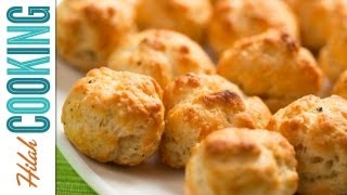 How to Make Gougères Cheese Puffs  Hilah Cooking [upl. by Allsun547]