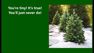 The Littlest Christmas Tree Song 3 Tiny Tree Rap REVISED size [upl. by Jones]