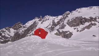 Sci Alpinismo  Conca Tredenus  Bivacco Macherio  Forcellino del Dosso  25 dicembre 2019 [upl. by Blossom141]