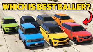 GTA 5 Online WHICH IS BEST BALLER  All 7 Ballers [upl. by Jordanna]