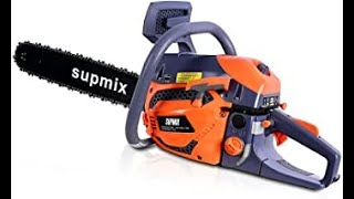 Review Supmix Gas Chainsaw 62CC 20 Inch 2021 [upl. by Roosevelt]