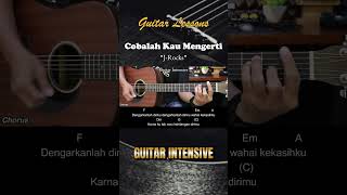 Cobalah Kau Mengerti  JRocks  Tutorial Chord Gitar Mudah dan Lirik chordgitar [upl. by Korten]